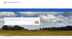 Desktop Screenshot of cl.pronosticodeltiempo.info